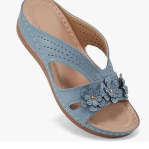 Women's Slip-On Wedge Sandals with Memory Foam